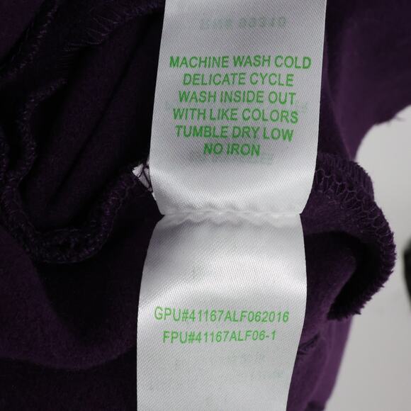 Garnet Hill Kids Coat Girls 12 Purple Tweed Snap Front Asymmetric Hem Overcoat - Picture 14 of 16